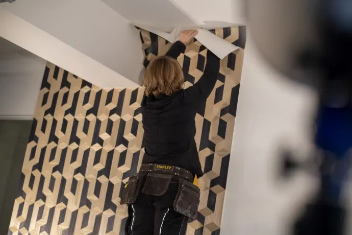 Wanddecoratie in een woonkamer