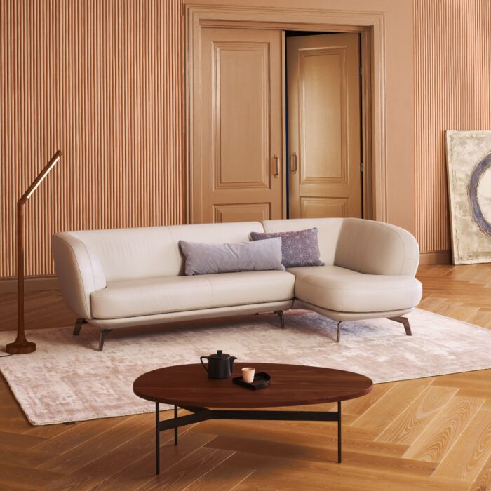 Leren fauteuil in een interieur